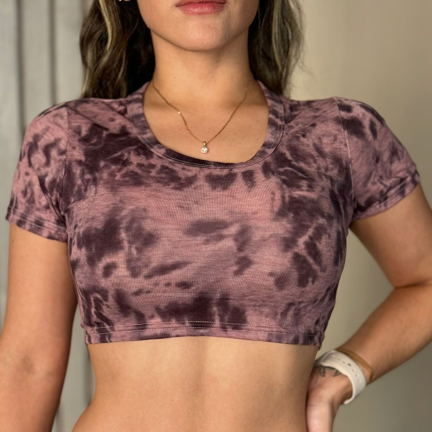 Crop Top Manga Tie Dye